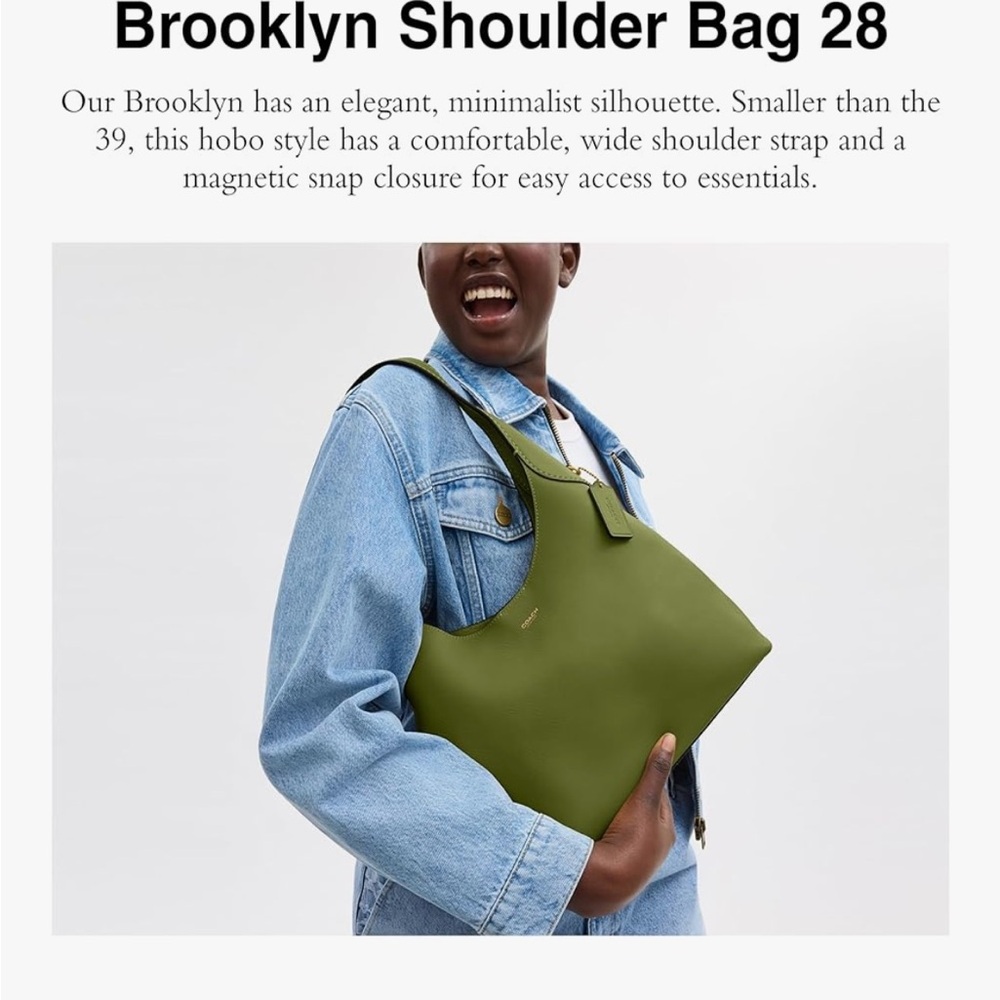 ISO Coach Brooklyn 28 in DARK LIME - Picture 2 of 2